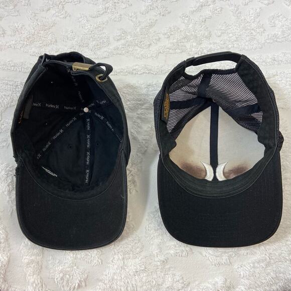 HURLEY Ball Cap Lot of 2 Men's Black Sz OS Streetwear Sporty Casualwear Athletic - Picture 4 of 10